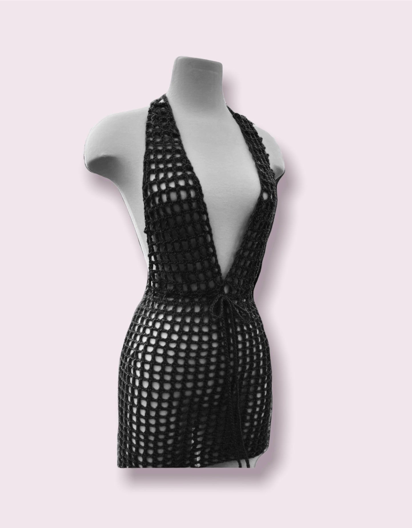 Net Halter Dress