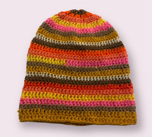 Striped Y-Beanie